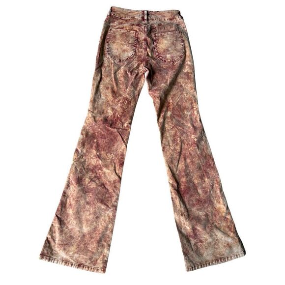 NEW Free People CRVY Foxy Lady Velvet Bootcut Pants 26 High Rise Rusty Brown - Picture 5 of 13